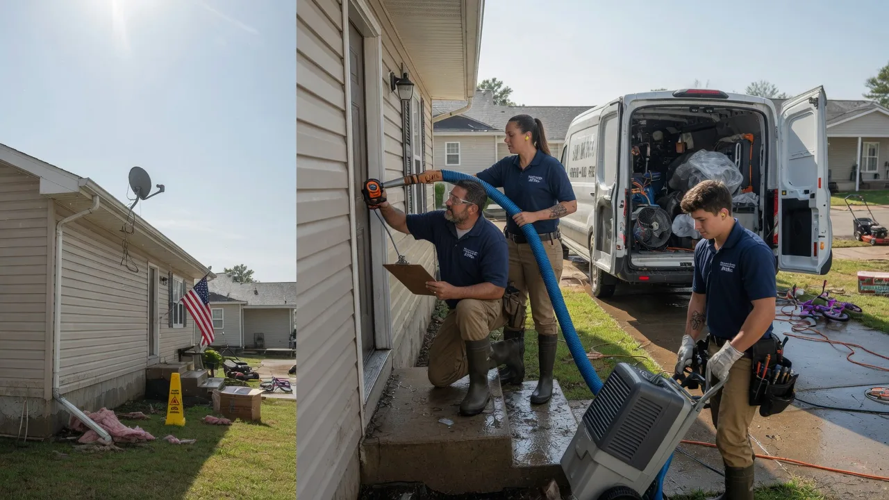 Ceiling Water Damage Restoration in Liverpool, IL near me